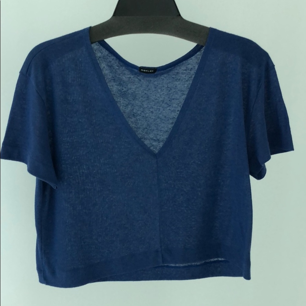 Osklen Linen v-neck tee